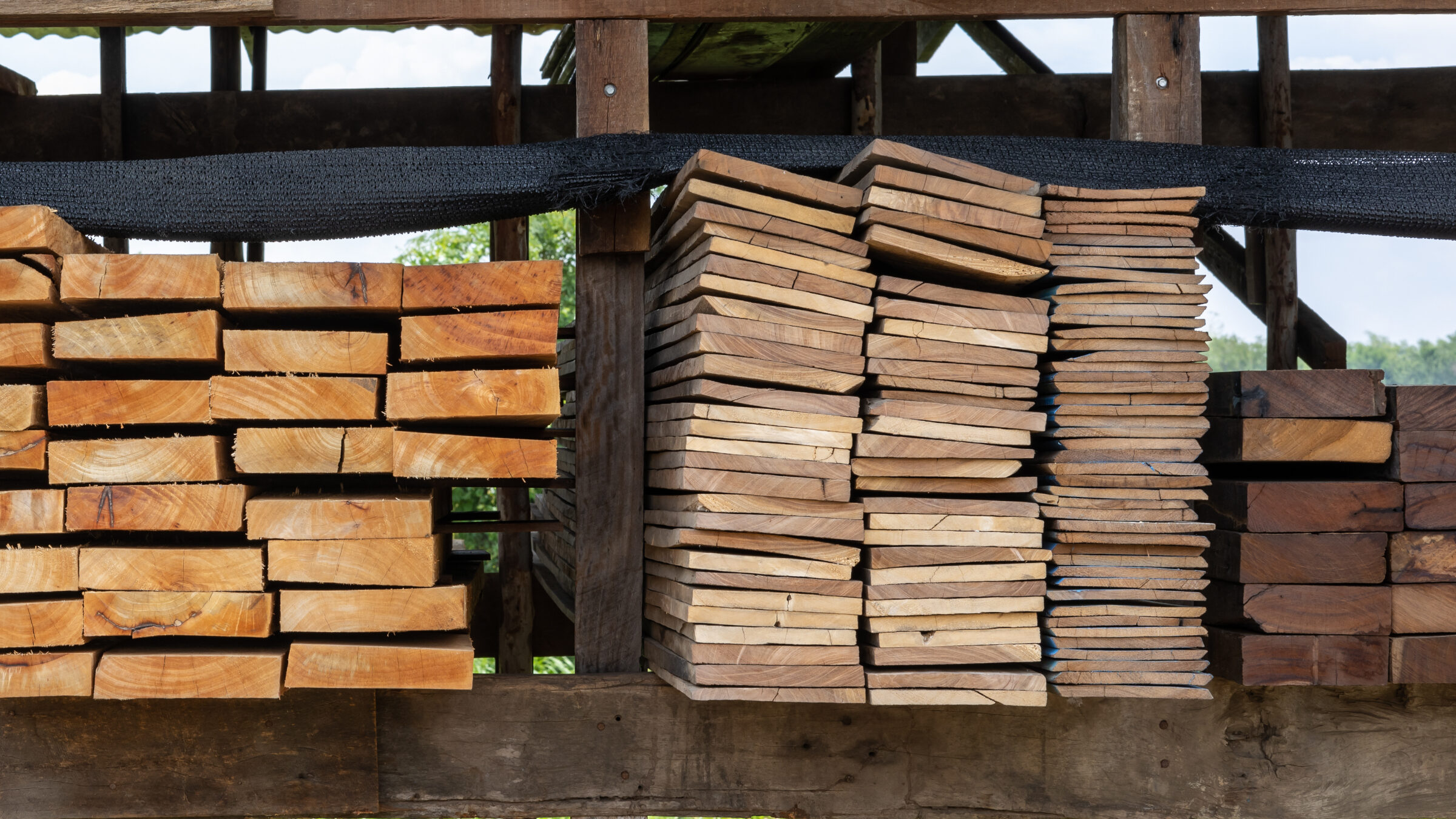 Stacked lumber  