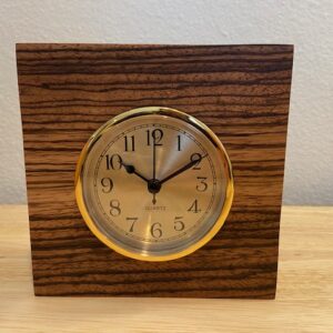 Zebrawood Clocks - Slim Hands