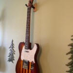 Full guitar, angled view Custom guitar