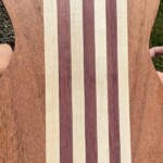 Jatoba with Maple and Purple Heart Stripes Guitar body wood species